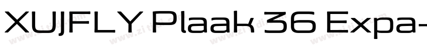 XUJFLY Plaak 36 Expa字体转换